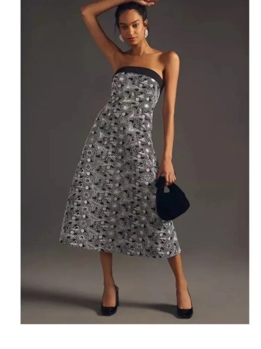New Anthropologie Maeve Lace Cutout Dress Size 14-With tags